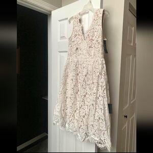 Elegant White Lace Dress